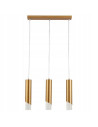 Lampa sufitowa Hardin 3-punktowa w eleganckim złotym kolorze, nowoczesny design do salonu i kuchni