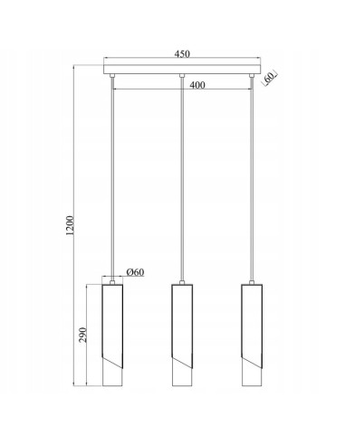 Lampa sufitowa Hardin 3-punktowa w eleganckim złotym kolorze, nowoczesny design do salonu i kuchni