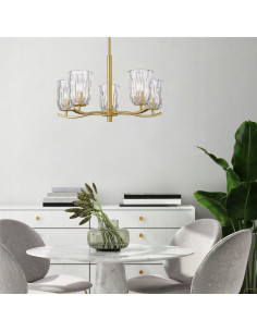 Lampa wisząca TAZZA 5-punktowa z regulacją wysokości - elegancja i nowoczesność do każdego wnętrza 2