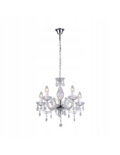 Lampa żyrandol MAGNOLIA z kryształowymi zwisami – eleganckie oświetlenie do salonu, jadalni i biura w nowoczesnym stylu