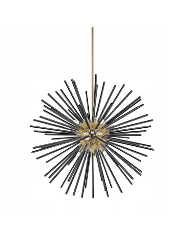 Lampa wisząca Urchin G9 w złocie i czerni – nowoczesny akcent z efektem fajerwerków do eleganckich wnętrz