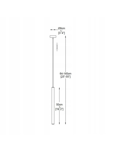 Lampa wisząca LOYA w czarnym metalu - nowoczesne oświetlenie do sypialni, salonu i jadalni