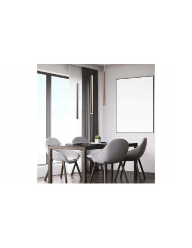 Lampa wisząca LOYA LED miedziana, cylindryczna, nowoczesne oświetlenie do biura i jadalni, 140 cm wysokości