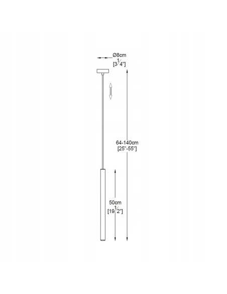 Lampa wisząca LOYA – nowoczesne oświetlenie LED w bieli, regulowana wysokość, 450 lumenów do salonu i kuchni.