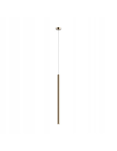 Lampa wisząca LOYA w złotym kolorze, nowoczesny design LED, idealna do jadalni i biura, metalowa, ciepłe światło