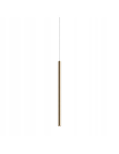 Lampa wisząca LOYA w złotym kolorze, nowoczesny design LED, idealna do jadalni i biura, metalowa, ciepłe światło