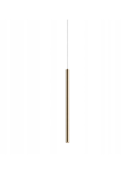 Lampa wisząca LOYA w złotym kolorze, nowoczesny design LED, idealna do jadalni i biura, metalowa, ciepłe światło