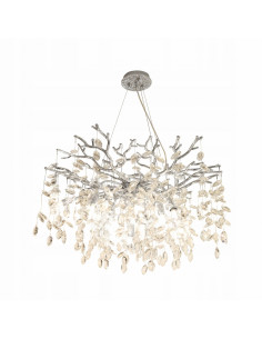 Lampa wisząca CINDY – elegancka lampa w kształcie gałęzi płaczącej wierzby w chromowanej oprawie do nowoczesnych wnętrz.