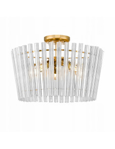 Lampa wisząca BACH E14 w stylu glamour z szklanymi rurkami - eleganckie oświetlenie do każdego wnętrza