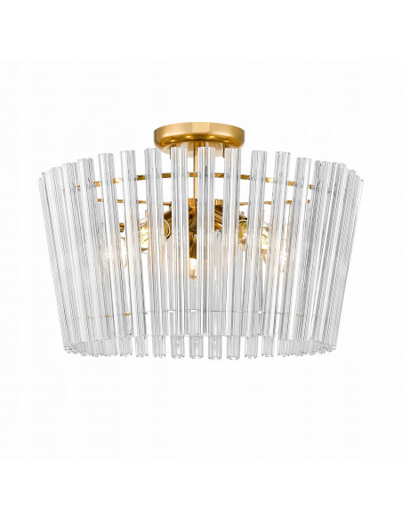 Lampa wisząca BACH E14 w stylu glamour z szklanymi rurkami - eleganckie oświetlenie do każdego wnętrza