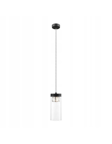 Lampa sufitowa GEM w matowym czarnym szkle – eleganckie oświetlenie do nowoczesnych wnętrz