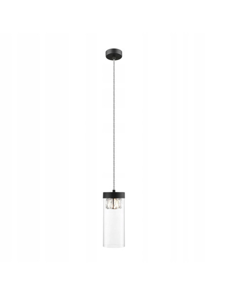 Lampa sufitowa GEM w matowym czarnym szkle – eleganckie oświetlenie do nowoczesnych wnętrz