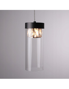 Lampa sufitowa GEM w matowym czarnym szkle – eleganckie oświetlenie do nowoczesnych wnętrz 2