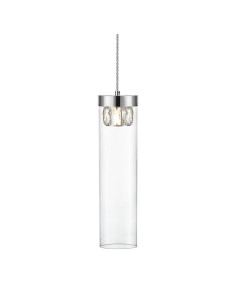 Lampa sufitowa GEM z kryształem - elegancki design w kolorze chromu od Zuma Line do nowoczesnych wnętrz 2