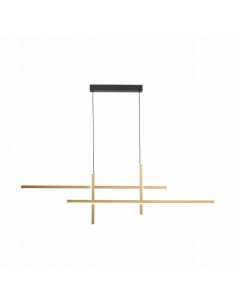 Lampa wisząca EDGE LED z regulacją barwy, czarno-złota, 4-punktowa, 42W - nowoczesne oświetlenie do wnętrz