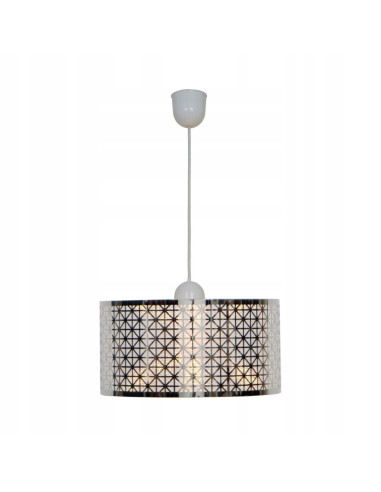 Lampa sufitowa SURIN E27 - nowoczesna cylindryczna lampa z hipnotyzującym wzorem, idealna do każdego wnętrza.