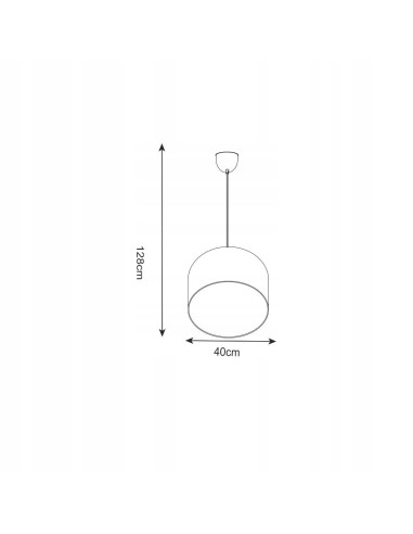 Lampa sufitowa SURIN E27 z transparentnym kloszem i geometrycznym wzorem – nowoczesny design do każdego wnętrza