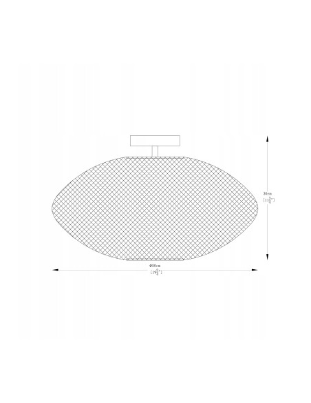 Lampa sufitowa ORION A8193-MBK - minimalistyczna lampa z czarnego matu do nowoczesnych wnętrz, gwint E27.