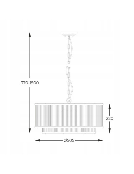 Lampa wisząca SERGIO z regulowanym wysięgiem, 6 źródłami E14 - elegancja i nowoczesność dla każdego wnętrza.
