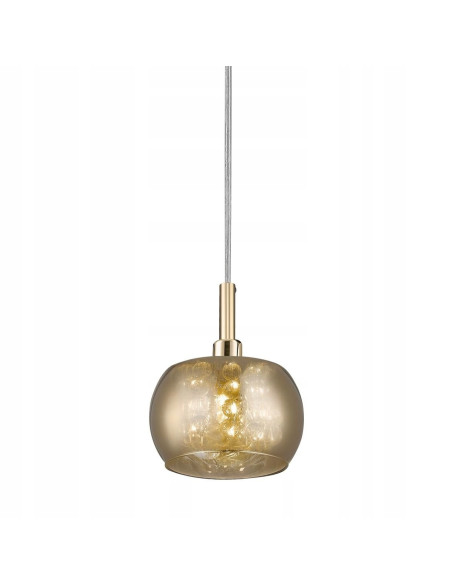 Lampa sufitowa CRYSTAL w złotym kolorze z regulacją wysokości – elegancka i nowoczesna dekoracja wnętrz