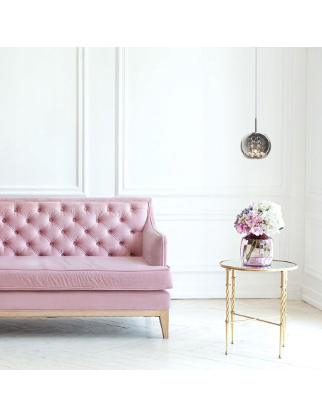 Lampa wisząca CRYSTAL 42W - eleganckie oświetlenie ze szkła przydymionego do nowoczesnych wnętrz.