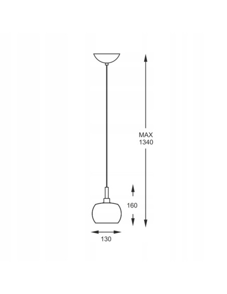 Lampa wisząca CRYSTAL 42W - eleganckie oświetlenie ze szkła przydymionego do nowoczesnych wnętrz.
