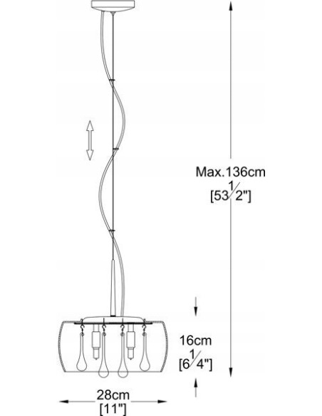 Lampa wisząca CRYSTAL G9 - glamour z przezroczystym kloszem, eleganckie oświetlenie do jadalni i salonu