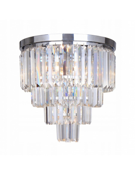 Plafon kryształowy AMEDEO - nowoczesna lampa sufitowa z efektem świetlnym do eleganckich wnętrz