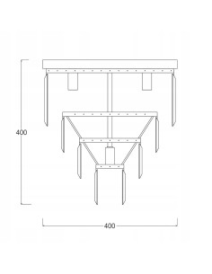 Plafon kryształowy AMEDEO - nowoczesna lampa sufitowa z efektem świetlnym do eleganckich wnętrz 2