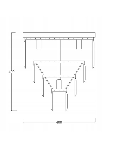 Plafon kryształowy AMEDEO - nowoczesna lampa sufitowa z efektem świetlnym do eleganckich wnętrz