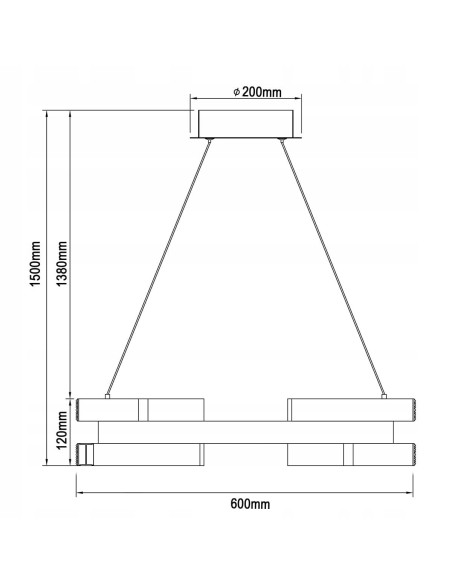 Lampa wisząca TARJA w złotych kręgach, regulowane LED, elegancki akcent do salonu i wnętrz glamour