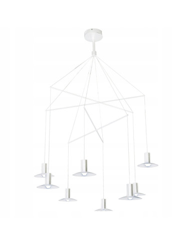 Elegancki żyrandol HAT w kształcie pajęczej sieci z zintegrowanym LED - stylowe oświetlenie do przestronnych wnętrz