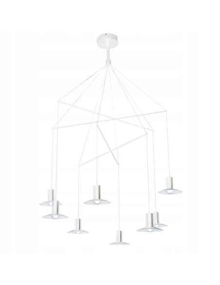 Elegancki żyrandol HAT w kształcie pajęczej sieci z zintegrowanym LED - stylowe oświetlenie do przestronnych wnętrz