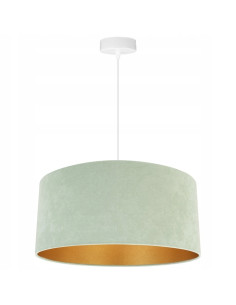 Pistacjowa lampa wisząca MEDIOLAN z welurowym abażurem - nowoczesny design do Twojego wnętrza 2