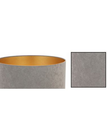 Elegancka lampa sufitowa MEDIOLAN ze złotym wykończeniem i welurowym kloszem - idealna do nowoczesnych wnętrz.