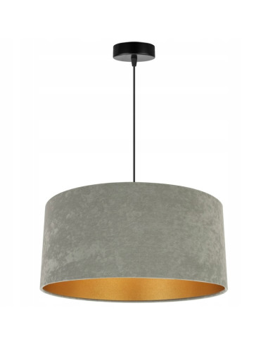 Lampa wisząca MEDIOLAN - Elegancki oliwkowy welur z złotymi akcentami do nowoczesnych wnętrz