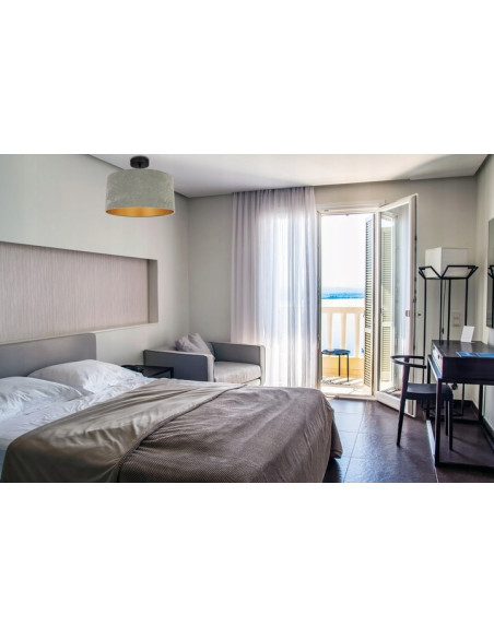 Lampa wisząca MEDIOLAN z okrągłym kloszem E27 - elegancka lampa do salonu, sypialni i biura w wielu kolorach