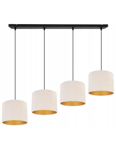 Lampa sufitowa MEDIOLAN z regulacją, elegancka tkaninowa, idealna do biura i nowoczesnych wnętrz.