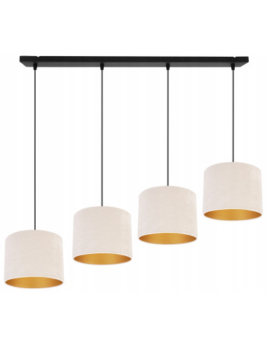 Lampa sufitowa MEDIOLAN z regulacją, elegancka tkaninowa, idealna do biura i nowoczesnych wnętrz.