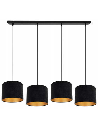 Lampa sufitowa MEDIOLAN z regulacją, elegancka tkaninowa, idealna do biura i nowoczesnych wnętrz.