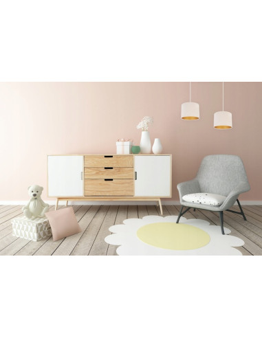 Lampa wisząca MEDIOLAN z welurowymi abażurami - nowoczesny styl dla biura, salonu i kuchni.