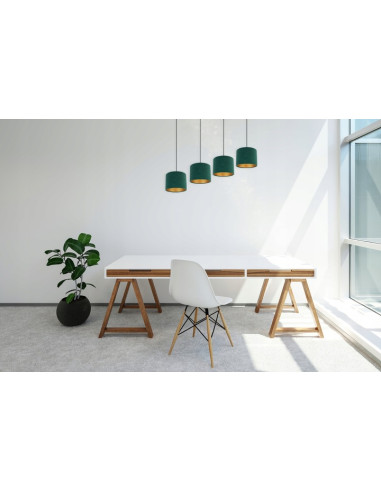 Lampa sufitowa MEDIOLAN z regulacją, elegancka tkaninowa, idealna do biura i nowoczesnych wnętrz.