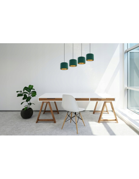 Lampa sufitowa MEDIOLAN z regulacją, elegancka tkaninowa, idealna do biura i nowoczesnych wnętrz.