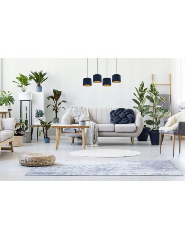 Lampa sufitowa MEDIOLAN z regulacją, elegancka tkaninowa, idealna do biura i nowoczesnych wnętrz.