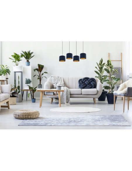 Lampa sufitowa MEDIOLAN z regulacją, elegancka tkaninowa, idealna do biura i nowoczesnych wnętrz.