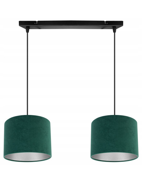 Lampa wisząca MEDIOLAN z welurowymi abażurami - elegancja i styl do salonów oraz wnętrz komercyjnych.