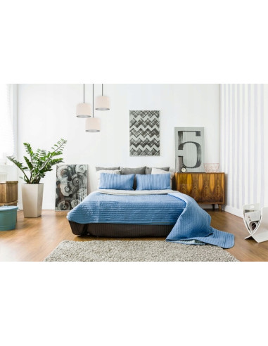 Lampa wisząca MEDIOLAN 3-punktowa z welurowymi abażurami - personalizowane kolory i elegancki design do każdego wnętrza