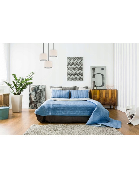 Lampa wisząca MEDIOLAN 3-punktowa z welurowymi abażurami - personalizowane kolory i elegancki design do każdego wnętrza