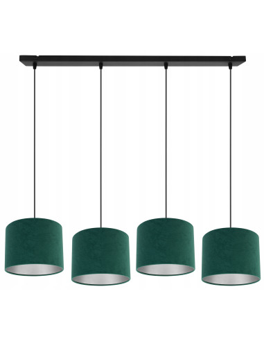 Lampa wisząca MEDIOLAN - Nowoczesny design z eleganckimi abażurami welurowymi w różnych kolorach do każdego wnętrza