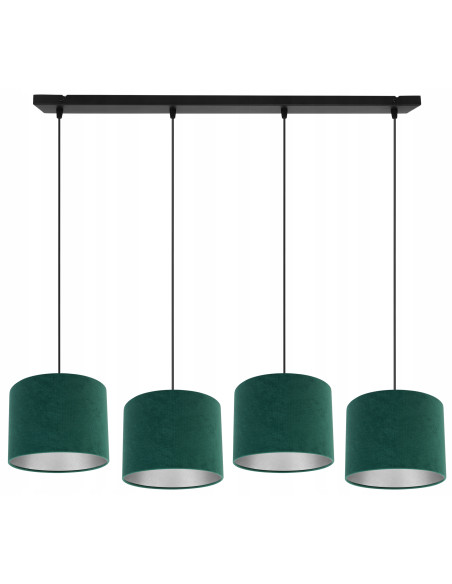 Lampa wisząca MEDIOLAN - Nowoczesny design z eleganckimi abażurami welurowymi w różnych kolorach do każdego wnętrza